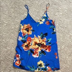 Floral Blue mini sundress